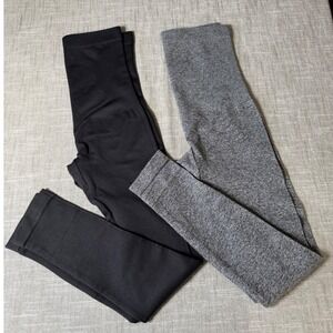 Shapermint Essentials High Waisted Leggings Bundle Black Gray Women Size M/M 2pk